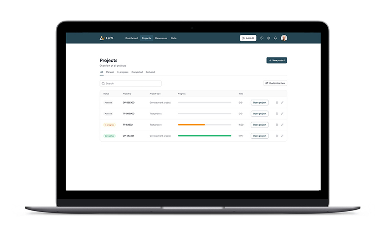 Projects Page